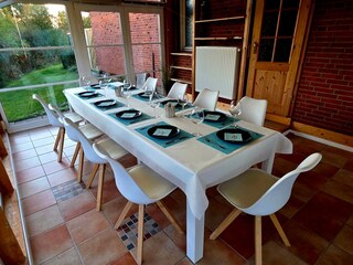 Wintergarten Esstisch für 10 Personen