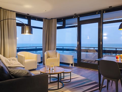 Apartment 180° Meerblick auf dem Sonnendeck in Staberdorf