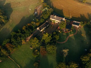 Aerial view of the domain