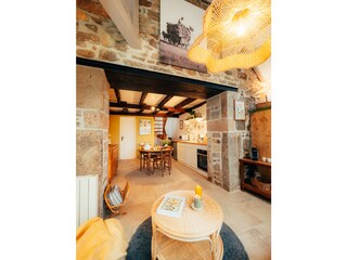 the kitchen