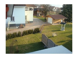 Blick vom Balkon