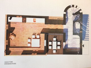 Capanna alpina Turracherhöhe Pianta del piano 21