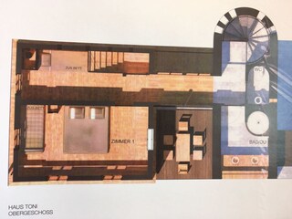 Capanna alpina Turracherhöhe Pianta del piano 22