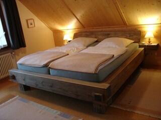 Traumbett aus Weißtannenmassivholz