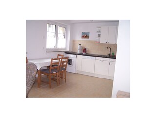 Waschmaschine, Esstisch