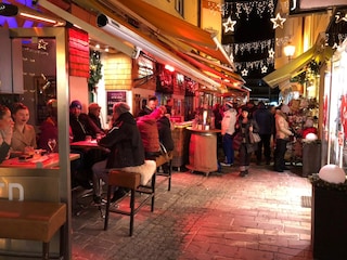 Aprè Ski in the alley right below the penthouse