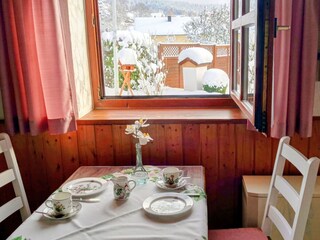 Frühstück im Winter