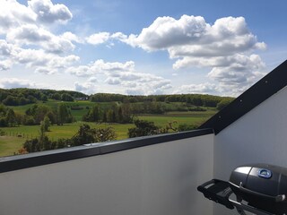 Aussicht vom Dachbalkon