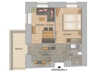 Appartamento per vacanze Bichlbach Pianta del piano 36