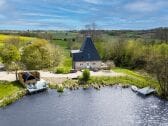 Alte Wassermühle mit Außensauna am Mühlenteich