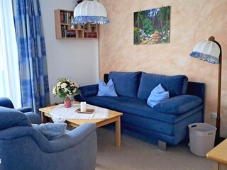 Wohnzimmer mit Schlafcouch