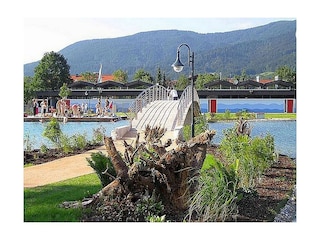 schön gestalteter Naturbadesee