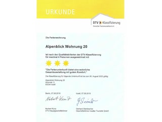 Klassifizierungsurkunde