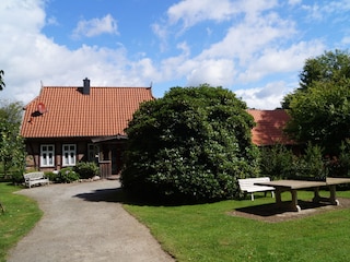 Blick vom Zugang Oertzeparadies auf`s Haus