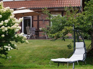 Blick vom Grillplatz auf`s Haus