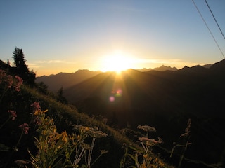 Sonnenaufgang in unseren Bergen