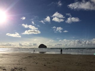 Trebarwith Strand bei Ebbe
