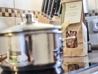 Küche, die zum Kochen einlädt