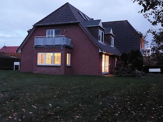 Abendstimmung Blick aufs Haus