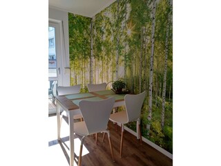 kitchen: birch forest seating nook