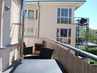 Blick auf den Balkon