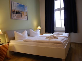 Blick in das neue Schlafzimmer