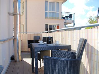 Blick auf den Balkon