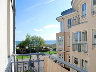 Blick vom Balkon zur Ostsee