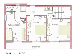Holiday apartment Chieming Floor Plan 5