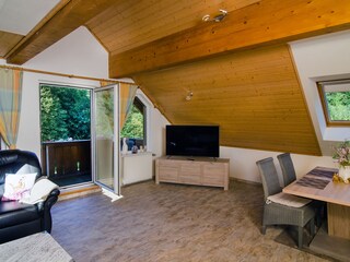 Wohnraum  der Obergeschoß-Wohnung  im Haus "kleine Oker