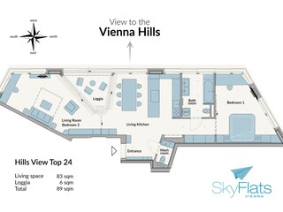 Appartement Hernals Grondplan 23