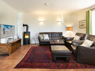 Wohnzimmer mit Kaminofen