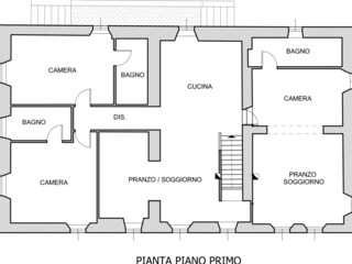 Casa per le vacanze Arezzo Pianta del piano 22