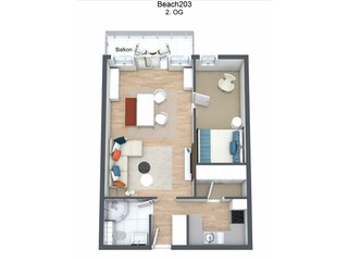 Apartamento Burgtiefe Plano de planta 34
