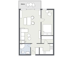 Appartement Burgtiefe Plan d'étage 42