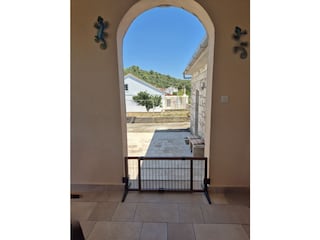 Baby gates on terrace