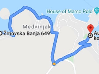 Busverbindung vom Busbahnhof Korcula nach Žrnovska Banja