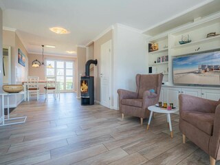 Wohnzimmer mit Kaminofen