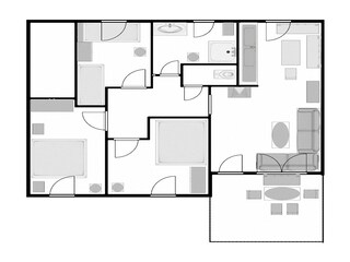 Vakantieappartement St. Kanzian Grondplan 33