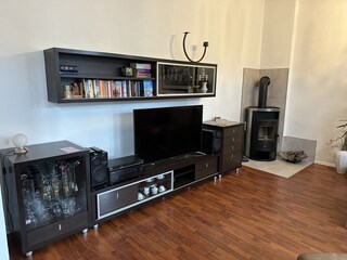 Wohnbereich mit Kamin