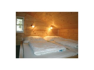 Das Schlafzimmer im Dachgeschoss