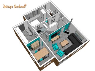 Casa de vacaciones Nieuwvliet Plano de planta 21