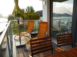 Balkon mit Binnenseeblick