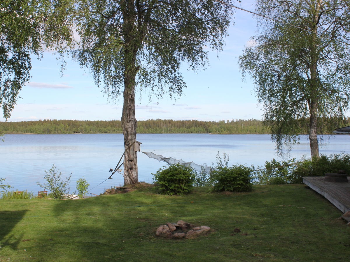 Views of the large lake from the terrace