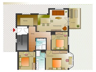 Vakantieappartement Kitzbühel Grondplan 19