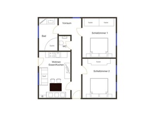 Vakantieappartement St. Stefan im Gailtal Grondplan 21