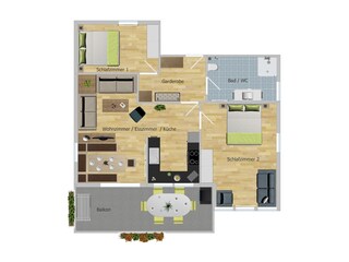 Appartamento per vacanze Radstadt Pianta del piano 24