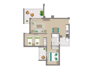 Apartamento de vacaciones Cala Millor Plano de planta 40