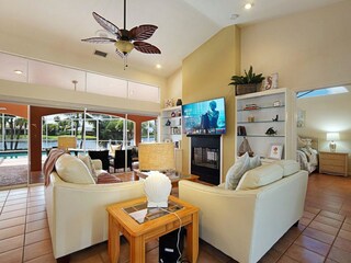 living room  of the holiday home in Cape Coral, FL