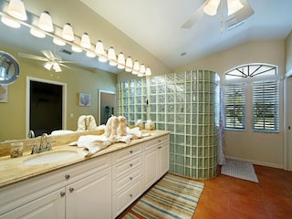 Master bathroom of the villa in Cape Coral, FL